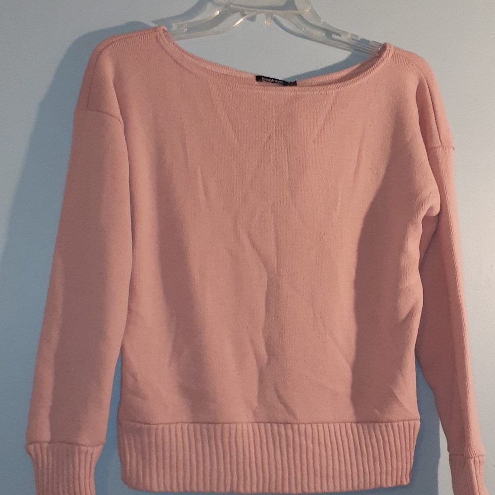 NWT Boohoo Pink Oversize Sweater Sz S